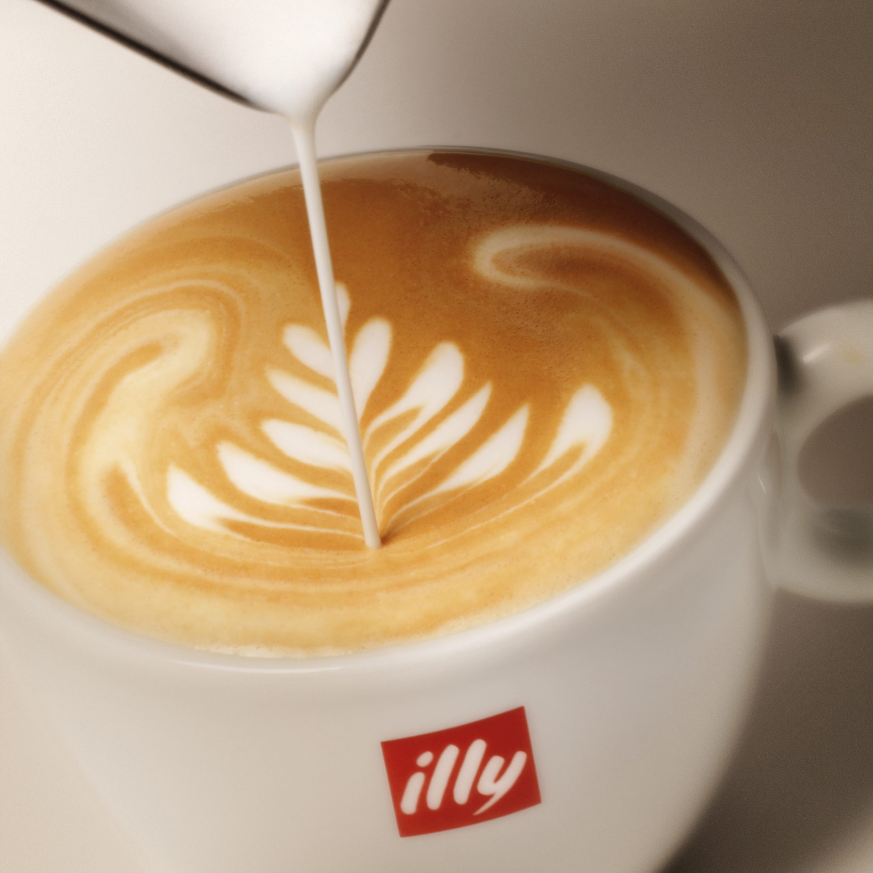 Cappuccino met illy latte art
